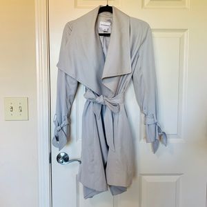 Club Monaco Ellayne Coat grey/beige trench coat XS
